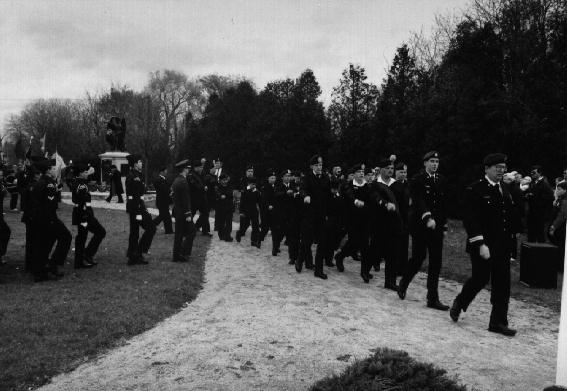 Cadets Marching, Remembrance Day, 1990