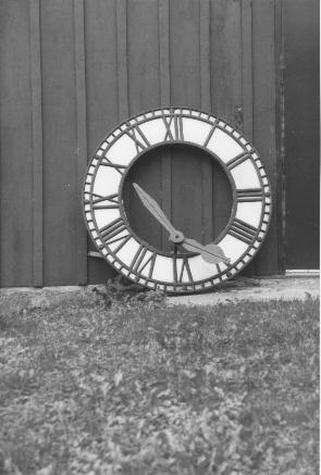 Clock face from the old Acton post office 1990