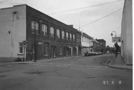 Looking up Mill Street towards Main Street 1987