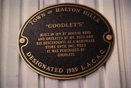 Goodlet's Building Designation Plaque 1989