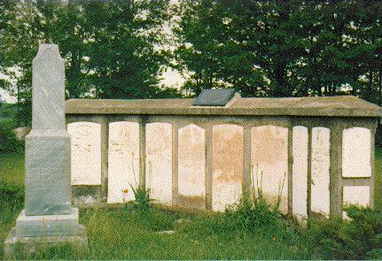 Cairn at Worden Pioneer Cemetery