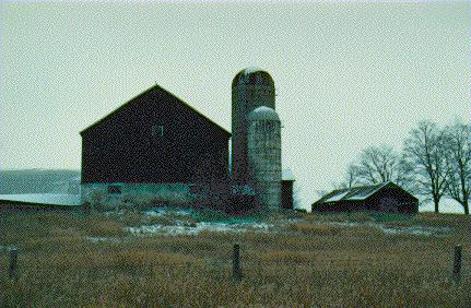 Barn on Trafalgar Road 1988