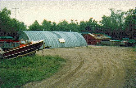 Quonset hut of the Random Car Club 1990