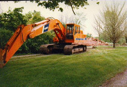 Demolished property on Maple Avenue 1990