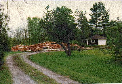 Demolished property on Maple Avenue 1990