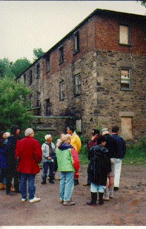 Tour group at the Barber Mill 1992