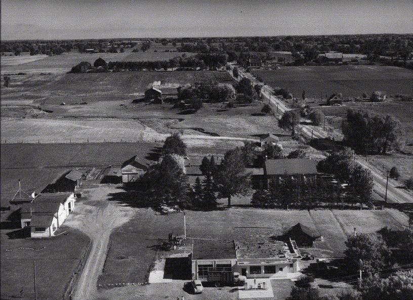 Aerial Photograph of Hornby, 1957