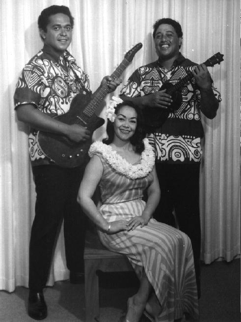 Hawaiian Singing Trio at a Travel Night, 1966