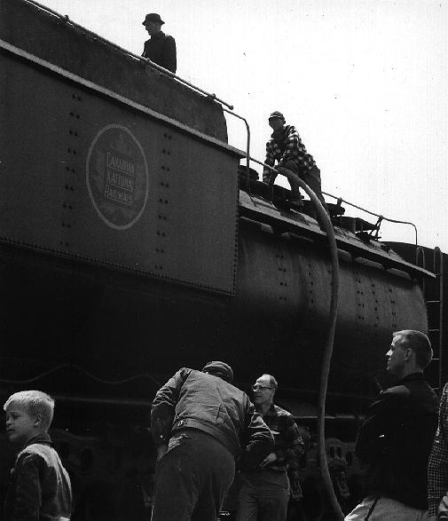 Steam Engine at the Georgetown Train Station, 1966