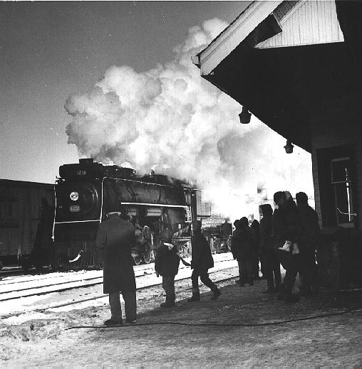 Steam Locomotive at Georgetown Station, 1965