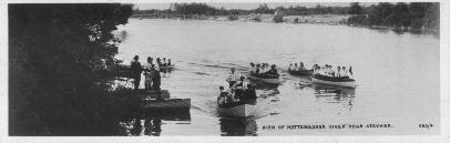 Postcard of Nottawasaga River 1910