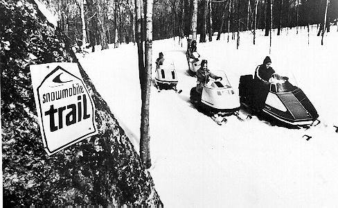 Snowmobile trail, 1971