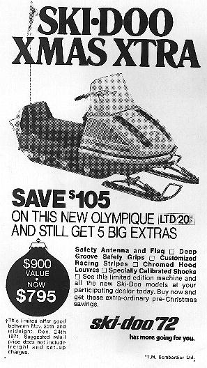 Ski-Doo Ad, 1971