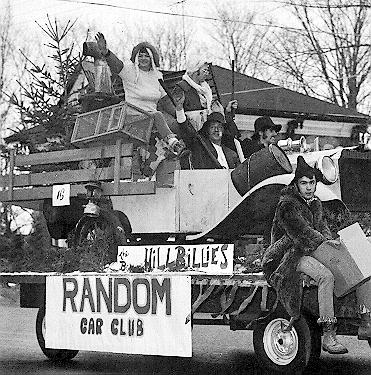 Random Car Club float in the Santa Claus Parade, 1971