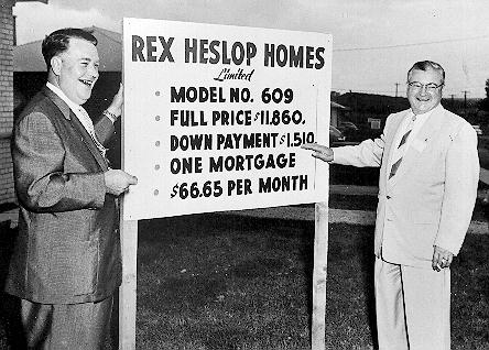 Rex Heslop Homes, c. 1960