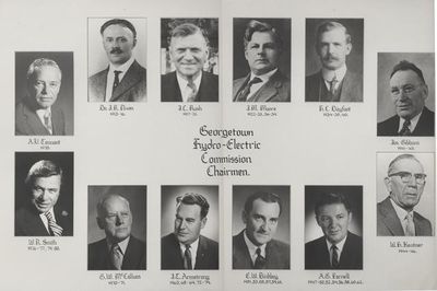 Hydro Electric Commission Chairs, 1913-1980