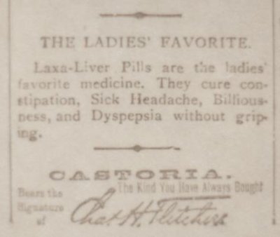 Lax Liver Pills & Castoria