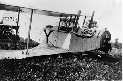 Aeroplane on James Moore Farm