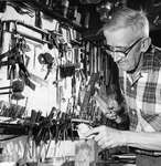 John Farmer in his workshop