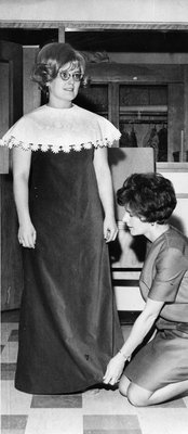 Night School Advanced Sewing Class; Mrs. Diann Barber and Mrs. Edna Buehlow