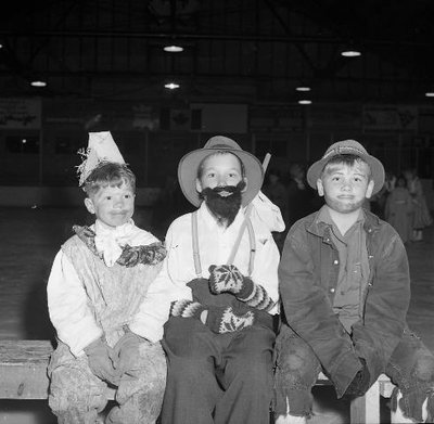 Three Boys at the Public School Winter Carnival