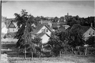 Queen Street From railway embankment