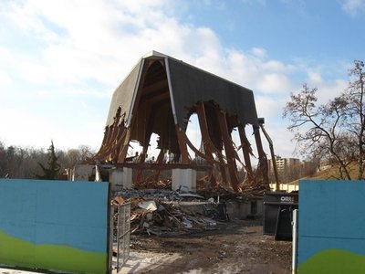 Demolition of Holy Cross Church