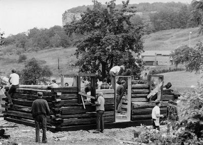 Reconstructing 1822 Log Cabin at Halton County Museum