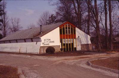 The Acton Citizen's Band Hall on Wallace Ave.