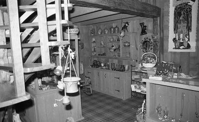 Interior of Harrington Handcrafts at 6 Prince Street c. 1974