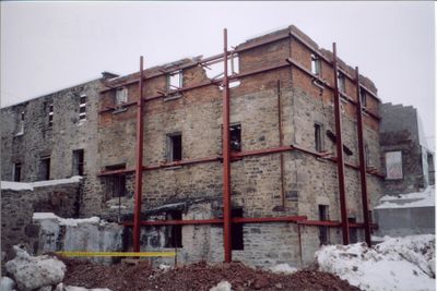 Exterior of Bleaching Building at Barber Paper Mill Property