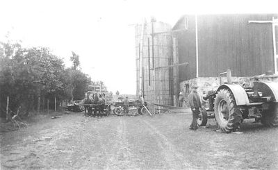 Bob Neilson filling the silo at Jim Cunningham’s farm.