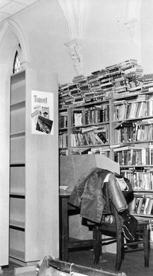 Georgetown Library - collection being moved/new carpet being installed.