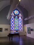 Helson Gallery (former Congregational church) western stained glass.