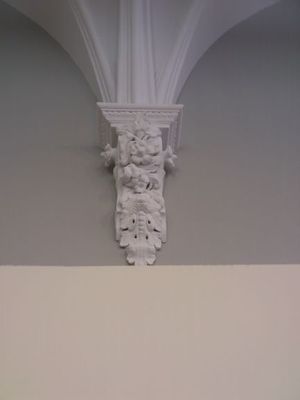 Helson Gallery - vaulted ceiling arch.