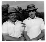 Enjoying a round of golf are Ben Matthews and Ken Nash.