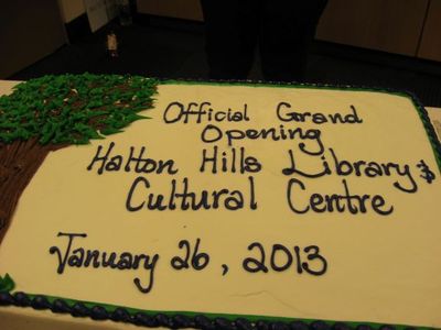 The Cake to Celebrate the Opening of the Re-constructed Georgetown Library and Cultural Centre