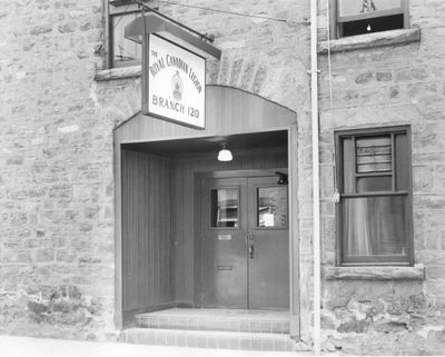 Royal Canadian Legion, Branch 120 - front entrance.