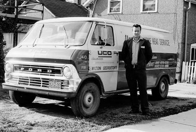 United Co-Op - Ron White and his truck for burner service.
