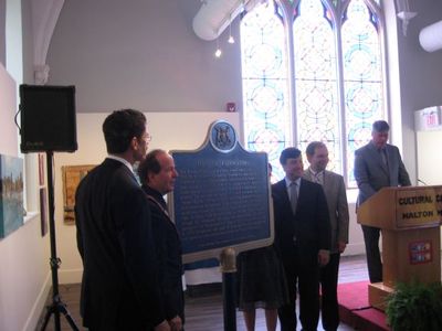 The “Founding of Georgetown” Ontario Heritage Trust  Plaque