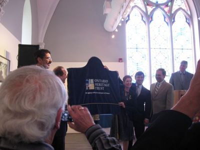 Unveiling of the “Founding of Georgetown” Ontario Heritage Trust Plaque