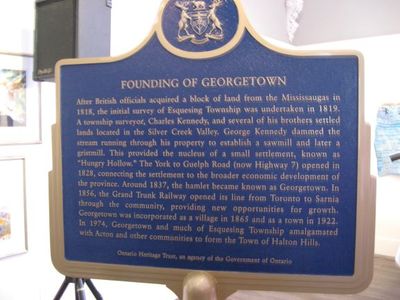 &quot;Founding of Georgetown&quot; Plaque