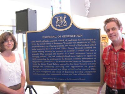 &quot;Founding of Georgetown&quot; Plaque