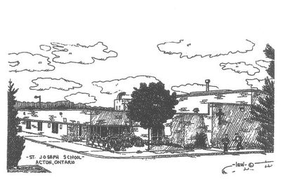 Drawing of St. Joseph’s Catholic School