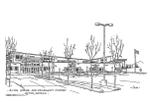 Drawing of the Acton Arena and Community Centre