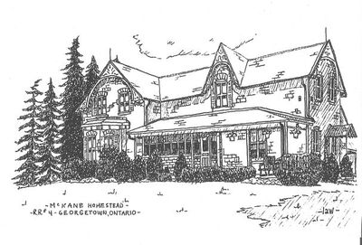 Drawing of the McKane Home