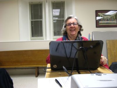 Patricia Farley, Speaker at an Esquesing Historical Society Meeting