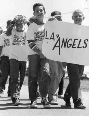 Parade of Boys in the Georgetown Minor Baseball
Association