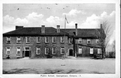 Chapel Street public school built in 1869 - demolished in 1980 (Postcard series featuring Georgetown).