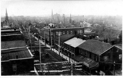 Main Street, Georgetown - view from the Knox Presbyterian bell tower.